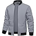 TACVASEN Men's Lightweight Jacket Spring Bomber Fall Windbreaker Casual Stylish Coats with Pockets