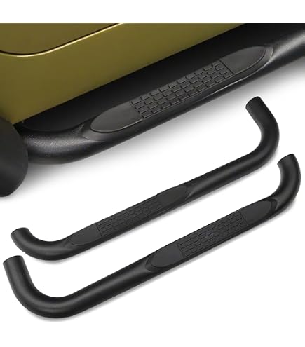 HD Ridez Stainless Steel Running Board 5in Black Compatible With Honda Element 2003-2011 (Exclude SC Model) (Nerf Bar Side Steps Side Bars