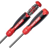 Megapro Automotive Screwdriver Set | One Multi-Bit Screwdriver with &frac14;&rdquo; Hex Shaft | Phillips, Torx | Compact Automotive Bit Set (Ratcheting)