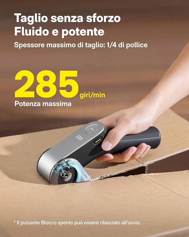 EdgeFlow Taglio Rotante per Cartone, Forbici Elettriche Senza Fili