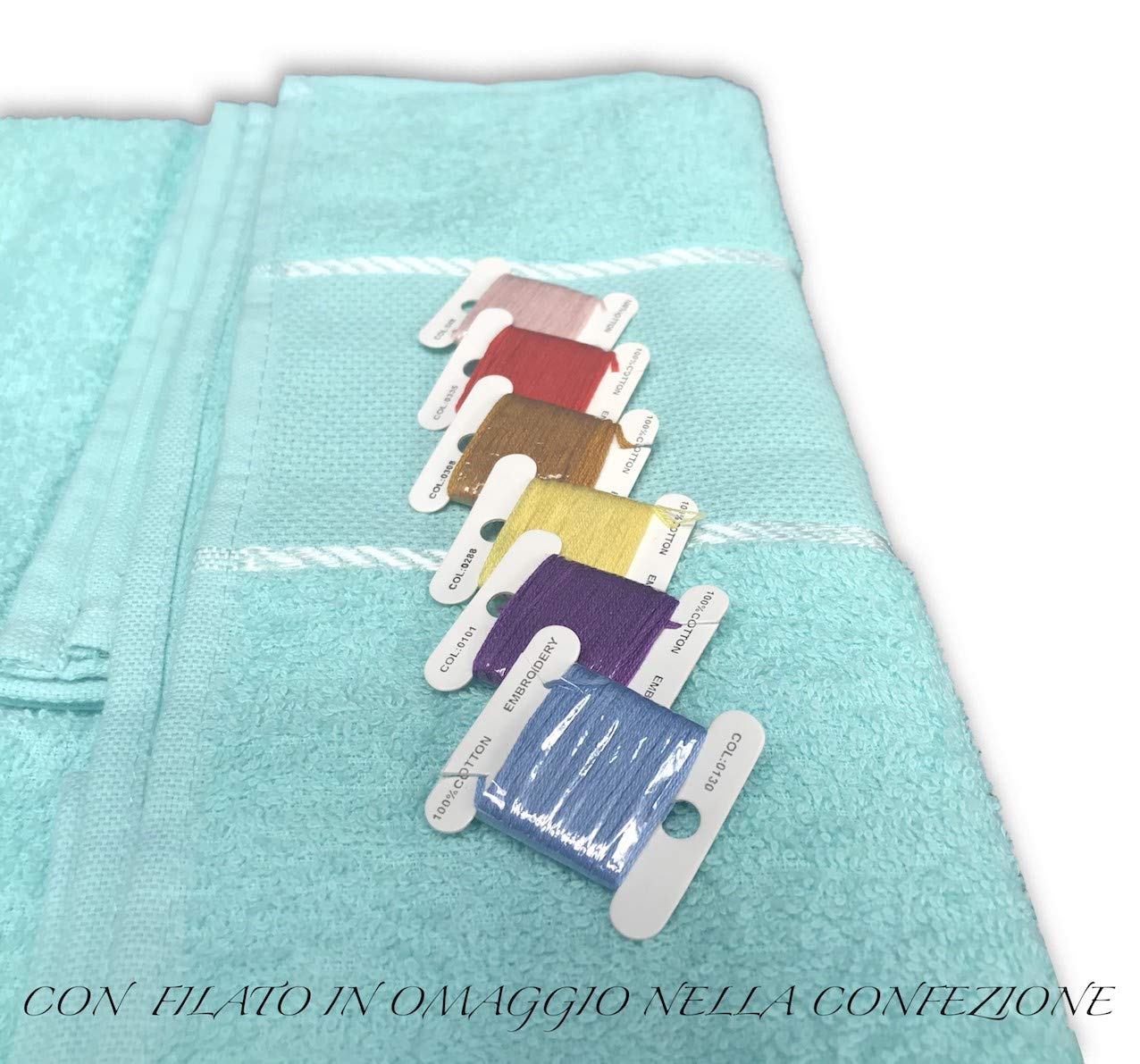 Juegos de toallas para bordar a punto de cruz | Toallas de baño y de