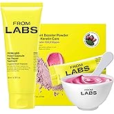 FROMLABS Hair Repair Duo – Protein Capsule Hair Repair Treatment (6.76 fl oz) + Intensive Keratin Booster Powder (8 Pack)