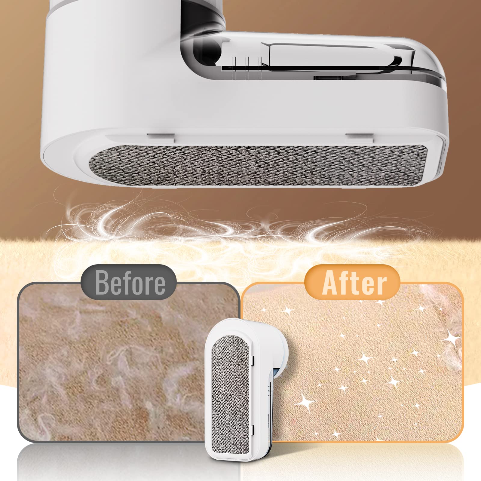 iRUNTEK Fabric Lint Remover Wired Use, Plug-in Lint Shaver and Lint Brush 2 in 1, Sweater Defuzzer Remove Fuzz, Lint Balls, Pills, Bobbles from Clothes, Furniture, Carpet, Couch