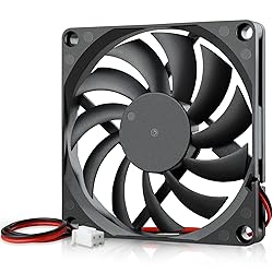 GDSTIME Radiator 80mm x 80mm x 10mm 12V Brushless