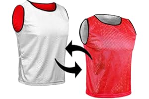 SPORTSBIBS Pinnies Sport Child Youth Teen Adult 2-Color Reversible Bibs Soccer Basketball Football Scrimmage Team Jersey
