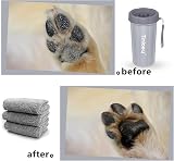Tinioey Dog Paw Cleaner Large Breed with 3 Towels Muddy Paw Washer view 4