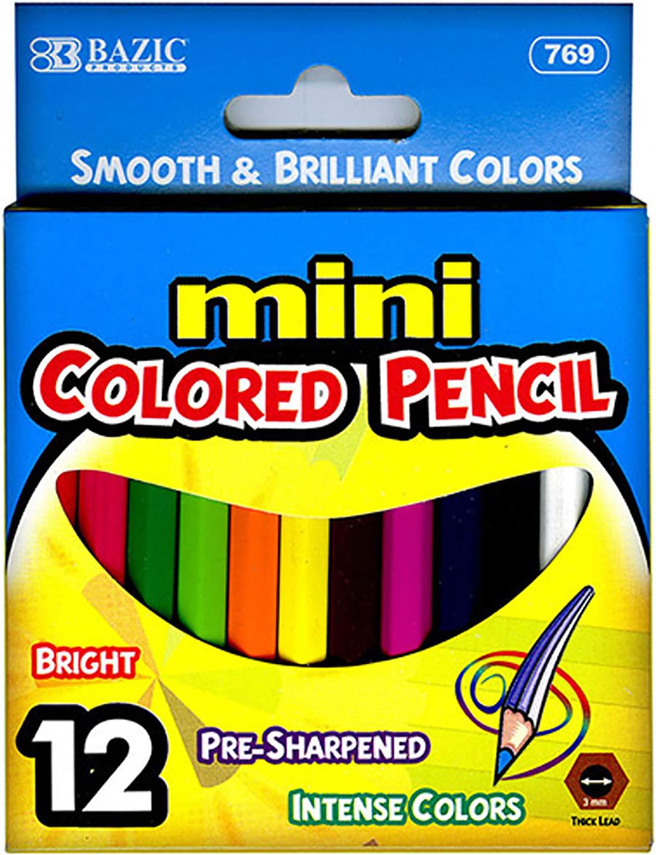 BAZIC 12 Mini Color Pencil
