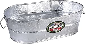 Behrens Tub 10.5 Gal Oval Galvanized : Amazon.com.mx: Jardín