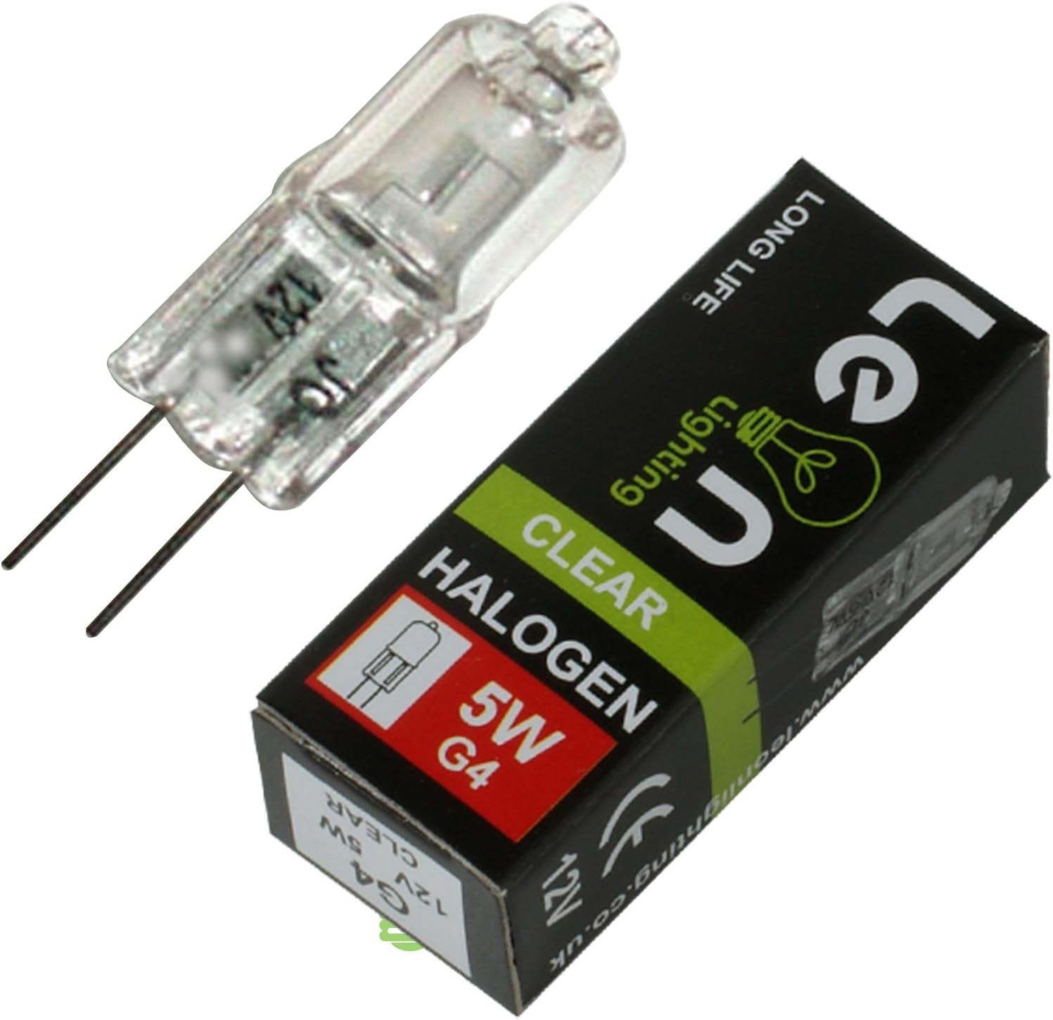 Leonlighting 20 x G4 5w Clear Tungsten Halogen 12v Lightbulbs