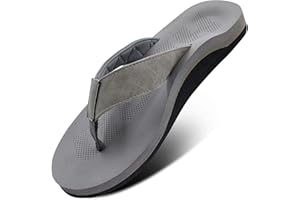 WALK·HERO COMFORT AND SUPPORT Men Sandals Flip Flop with Orthotic Arch Support Athletic Slide Sandals for Men with Soft Cushion Footbed