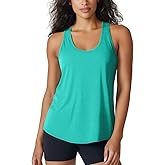 Zengjo Womens Athletic Tank Tops - Long Workout Tanks Quick Dry Moisture Wicking Sleeveless Tops for Running Gym Yoga