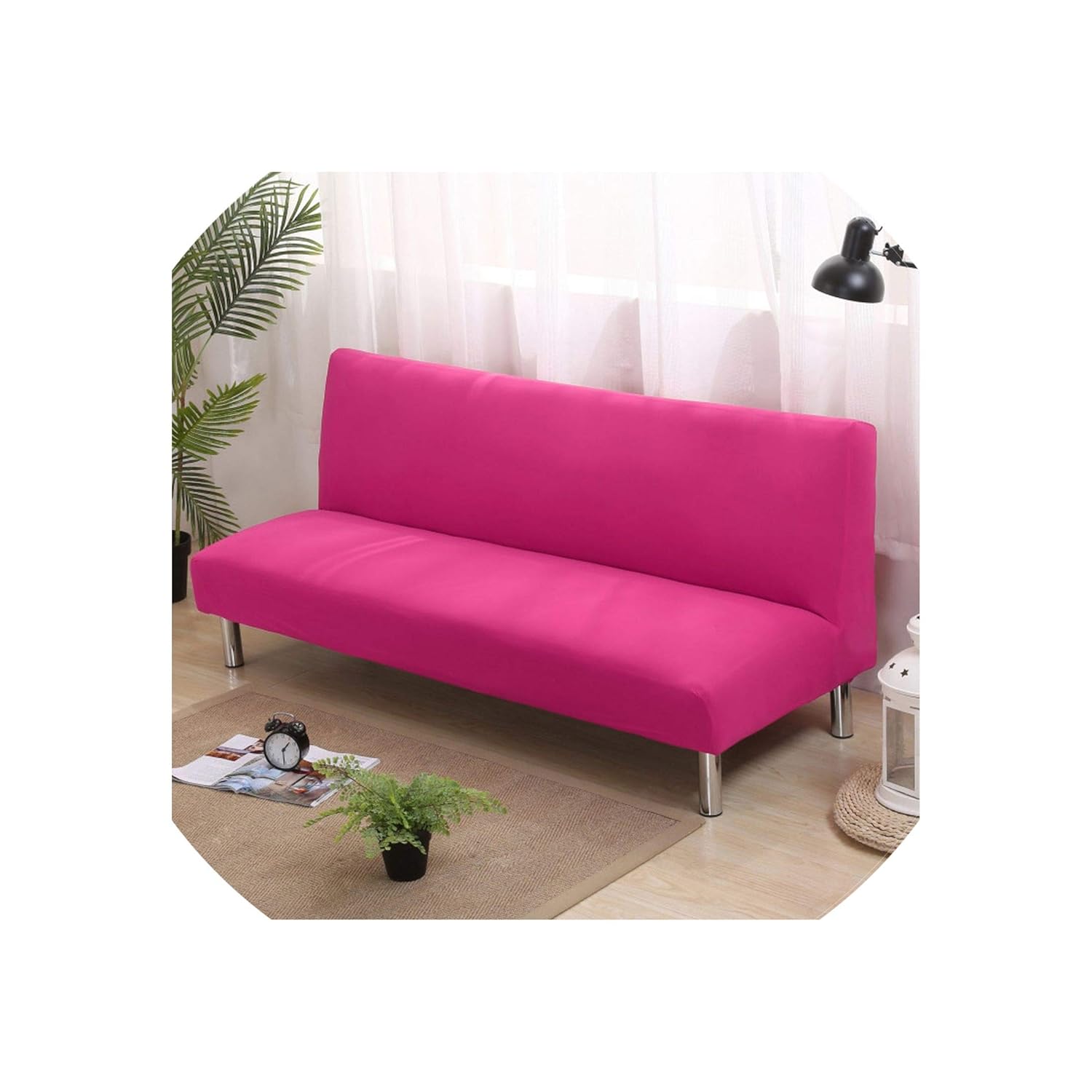 Salon Meubles Epf Lk 150 185cm Canape Slipcovers Universal Chauffeuse Canape Lit Housse Rabattable Housse De Protection Couch Couverture Spandex Marine