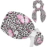 Women's Working Caps with Scrunchies Tarot Pattern Background Lace-Up Hat Unisex Hair Covers One Size