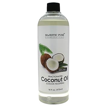 Fraktionierte Kokosöl 16 Unzen - 100% reine & Natürliche - Feuchtigkeitscreme & Softener, Ausgezeichnete Massage-Öl von Majes