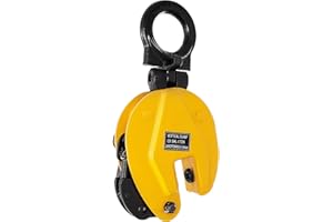 BestEquip 1T Plate Clamp 2200Lbs Plate Lifting Clamp Jaw Opening 0.6 inch Vertical Plate Clamp for Lifting and Transporting