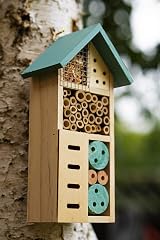 ADEPTNA Wooden Insect Hotel for Bees, Ladybirds, Ants - Eco-Friendly view 2