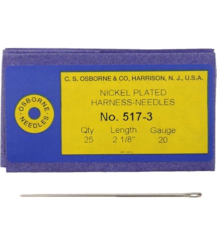 Amazon.com: C.S. Osborne Pack of 25 Harness Needles #517