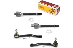 Metrix Premium Chassis Parts - 4 PC Inner & Outer Tie Rod End Kit Fits 2013-2017 Honda Accord, 2015-2020 Acura TLX FWD, Replacement EV801120, ES801001, ES801000, Made in Europe