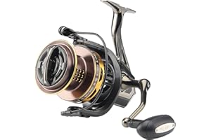 HAUT TON 8000/10000/12000 Big Game Surf Spinning Fishing Reel,20KG Drag Power. Backlash-Free Bearings,Metal Reel Seat,Zinc Alloy Gear for Saltwater Inshore and Offshore Fishing