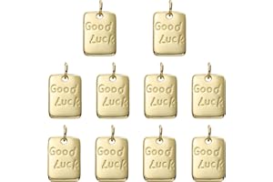 Motivational Inspiration Words Charms for Jewelry Making Brass Charms for Bracelet Necklace Earring