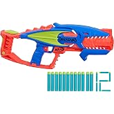 NERF DinoSquad Terrodak, 4 Blasting, Storage, 12 Elite Dart Foam Blasters, Dinosaur Toys for Kids Outdoor Games