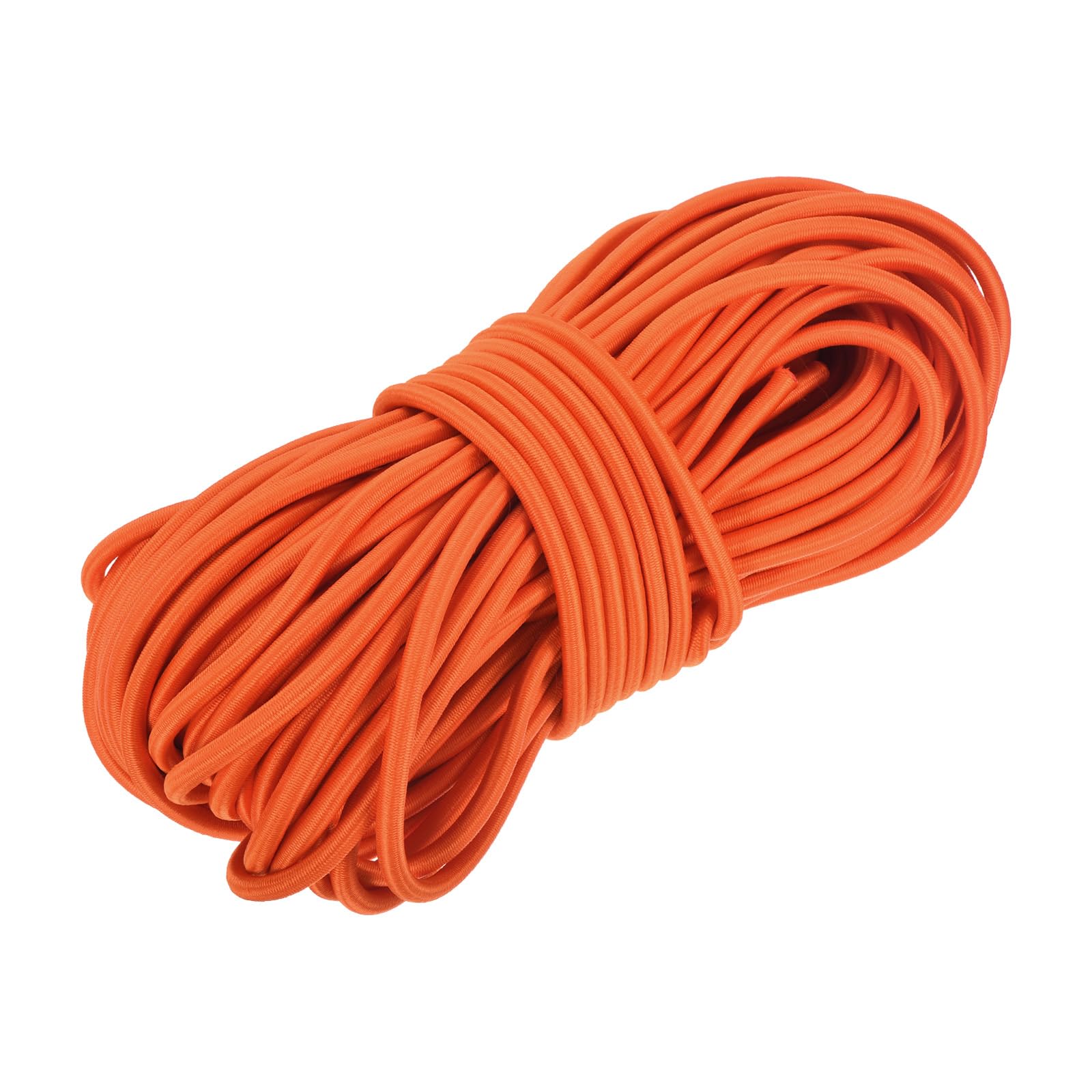DMiotech 6mm Shock Cord, 30 M Orange Bungee Cord Tent Pole Shock Cord Round Elastic Kayak Rope Stretch String Marine Grade Heavy Polyester for DIY Projects Tie Downs