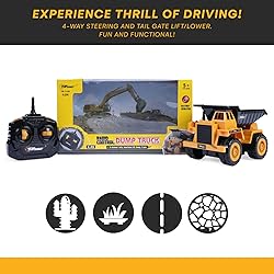 Top Race 5 Channel Fully Functional RC Dump Truck