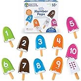 Learning Resources Smart Snacks Number Pops, Fine Motor Toy, Set of 10, Ages 18 mos+ (LER7344)