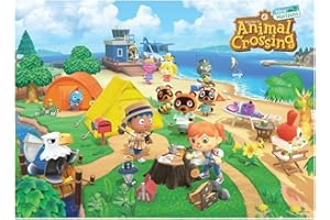 USAOPOLY Animal Crossing “Welcome to Animal Crossing” 1,000 Piece Jigsaw Puzzle | Collectible Puzzle Featuring Familiar Characters from The Nintendo Switch Game | Officially Licensed Nintendo Merchandise