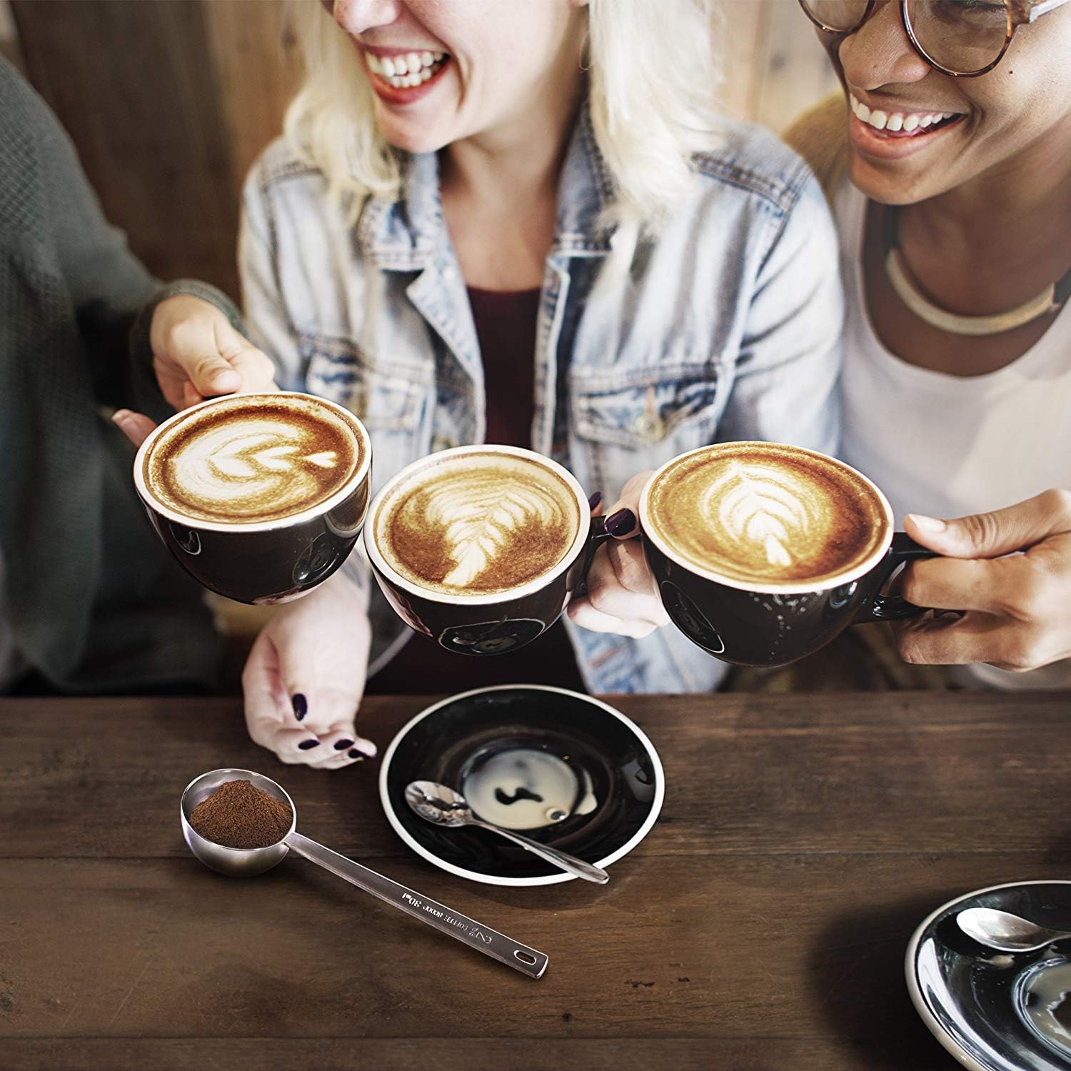 ORBLUE Stainless Steel Coffee Scoop Set 2 Pack, 1 Tbsp (15 ml) & 2 Tbsp (30 ml) Coffee Measuring Spoons with Long Handle - Image 4