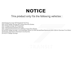 Transit Auto Front Rear Ceramic Disc Brake Pads Kit