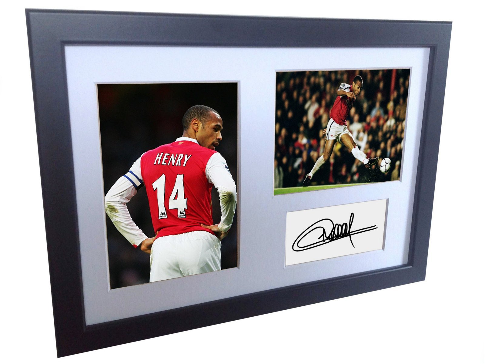 Kitbags & Lockers Signed Thierry Henry Arsenal Autographed Photo Photograph Picture Frame Print A4