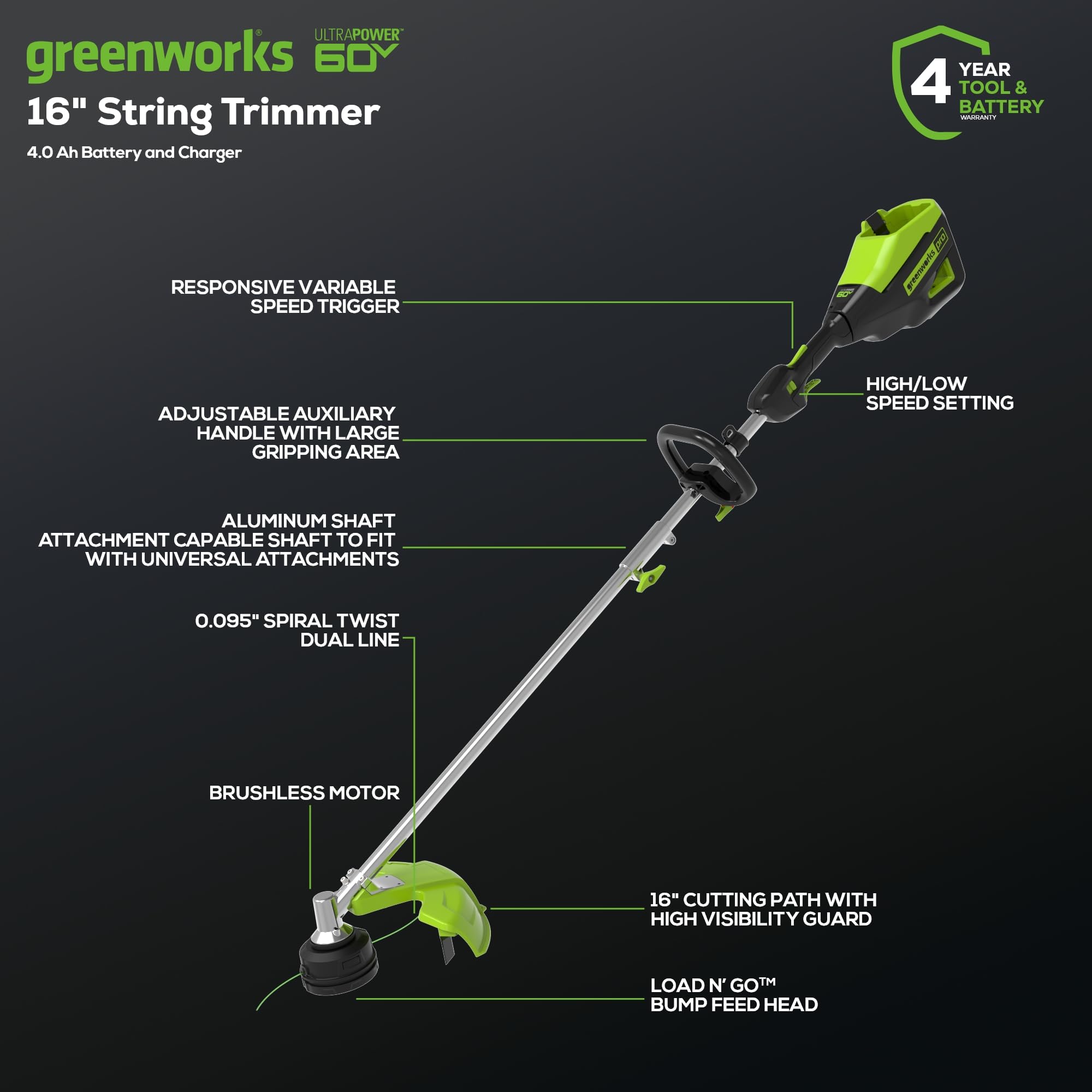Greenworks 60V 16