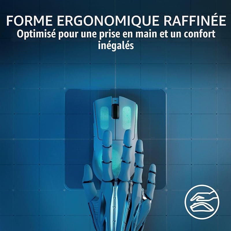 DeathAdder V3 Pro - Souris Esports Ergonomique sans Fil Légère (Design léger 63g, Capteur Optique Focus Pro 30K, Commutateurs de Souris Gen-3, sans Fil HyperSpeed) Noir — photo 6 sur 8