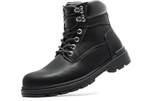 ANJOUFEMME Men's Winter Hiking Boots Waterproof, Anti-Slip Outdoor Climbing Warm Work Trekking Shoes for Men