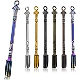 6-Pack Mini Spoons Metal Tiny Shovels 3-Inch Small Medicine Measuring Spoon | for Home Kitchen Spices, Necklace Charms Pendants DIY (Multicolor)