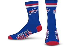 FOR BARE FEET FBF - NFL 2 Stripe Deuce Team Logo Youth Size Kids Crew Socks Approx. 4-8 years old