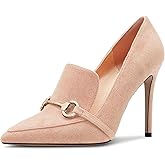 Castamere Womens High Stiletto Heel Pointed Toe Slip-on Pumps Wedding Office 3.9 Inches Heels