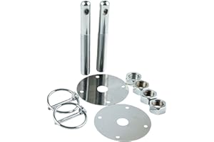 Allstar Performance ALL18512 Steel Hood Pin Kit with 3/16" Flip-Over Clip