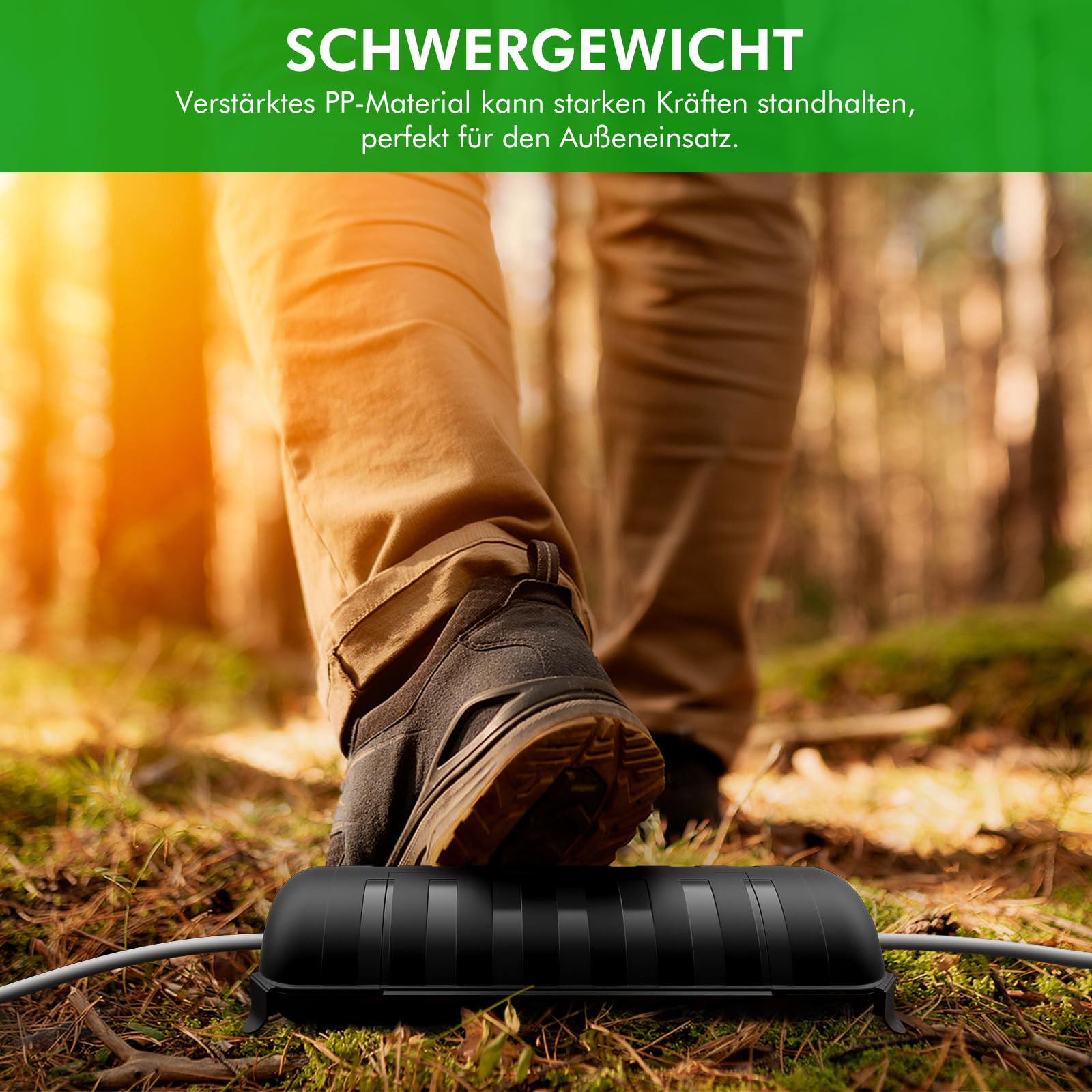 RESTMO Wasserdichte Kabelbox Outdoor, Steckerschutz für Verlängerungskabel 6