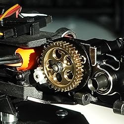 INJORA Brass Transmission Main Gear with Motor