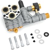 FQRANBO 7108366 Pressure Washer Pump Manifold Replacement Kit Compatible with Simpson Cleaning Manifold for 510020 and 520006 Axial Cam Cleaning Pressure Washer Pump(Installation Video Included)