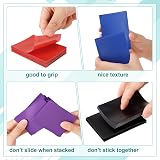 ViEinkaufen 500 Pcs Soft Card Sleeves 66 x 91 mm MTG Black White Red Purple Blue view 3