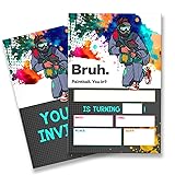 QZJ Paintball Birthday Invitation Supplies with