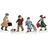 Department 56 Christmas in The City Village Accessories Busy Sidewalks Figurine Set, 2.5 Inch, Multicolor