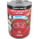 Purina ONE Classic Ground Beef and Brown Rice Entree Adult Wet Dog Food - (Pack of 12) 13 oz. Cans