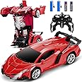 Dolanus Remote Control Car - Transform Robot RC Cars Contains All Batteries: One-Button Deformation and 360 Degree Rotating Drifting, Present Christmas Birthday Gift for Boys/Girls