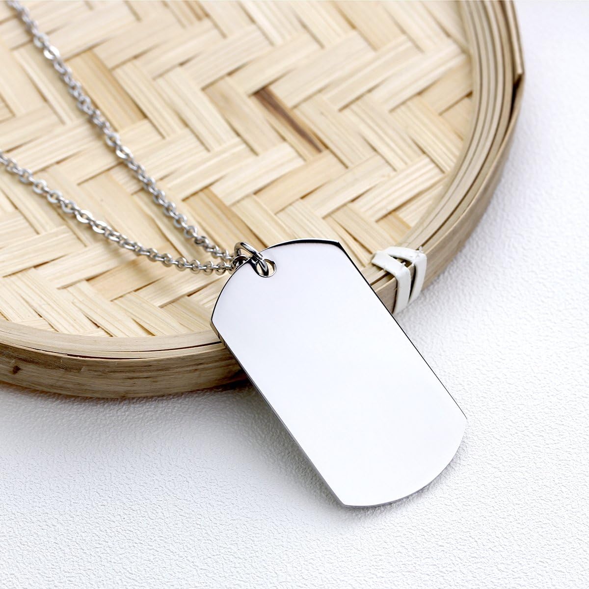 danjie to My Grandson Dog Tag Military Stainless Steel Pendant Necklace Grandson Always Remember You are Braver Stronger Smarter Than You Think: Jewelry