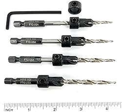 FTG USA 4 Pc #10 (3/16") Adjustable Wood