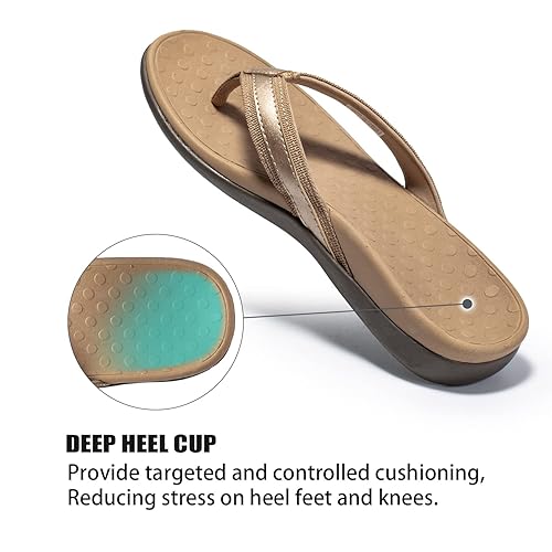 Heel Pain Flip Flop Shoes With Arch Support Everhealth Men's